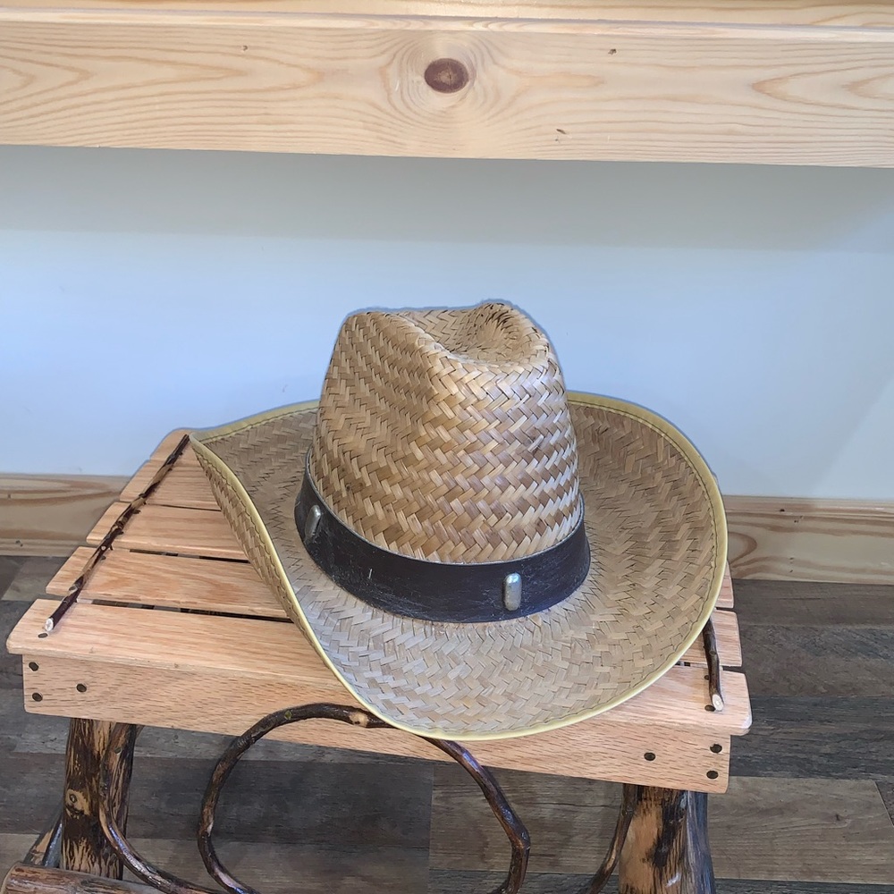 Straw western cowboy rodeo hat